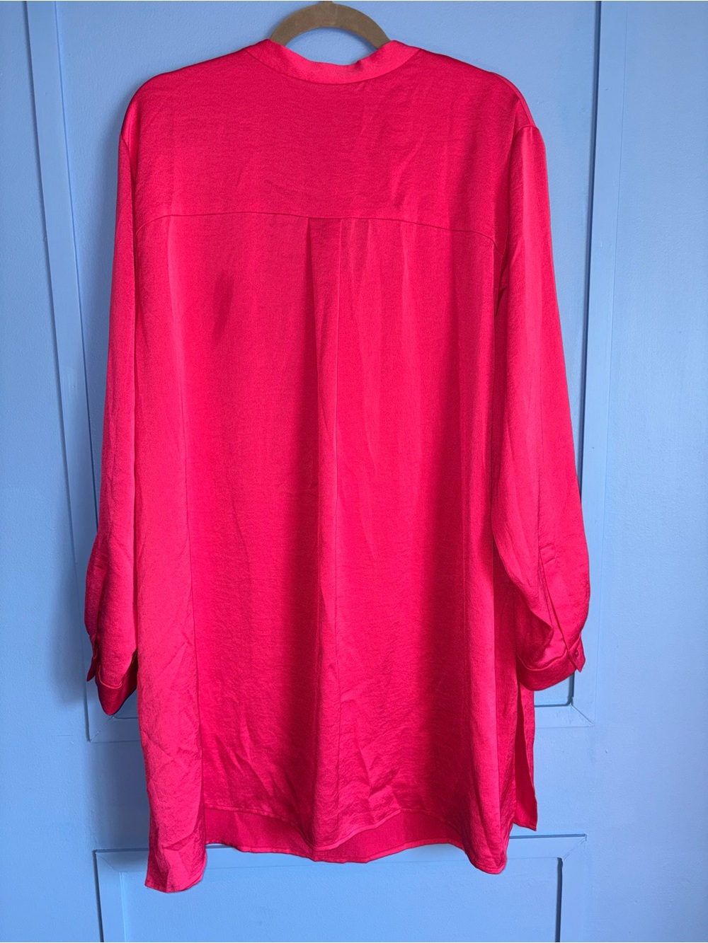Plus Size Anne Klein Hot Pink Sleeve Tunic Dress - Size 2XL - Picture 2 of 4
